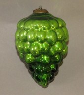 GREEN GRAPE CLUSTER KUGEL ORNA