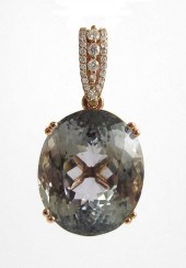 GREEN KUNZITE, DIAMOND AND FOU