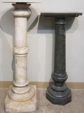 GREEN MARBLE PEDESTAL (REPAIRE
