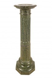 GREEN MARBLE PEDESTALCondition