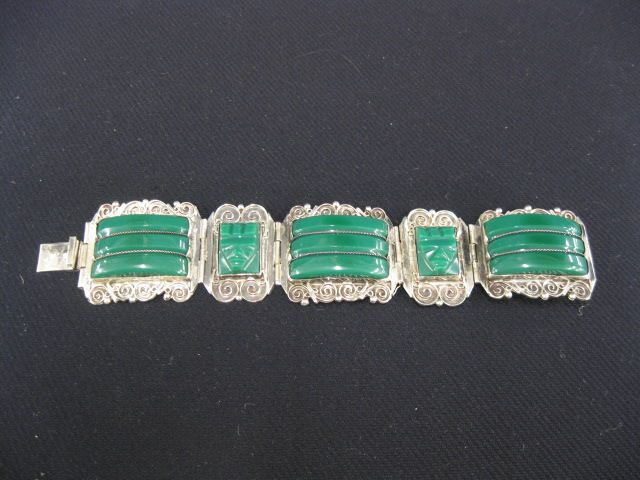 Green Onyx & Sterling Silver