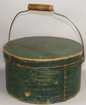 GREEN PAINTED BENTWOOD HANDLE
