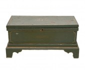 Green painted carpenters chest