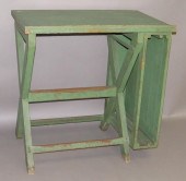 GREEN PAINTED DRAFTING TABLEca