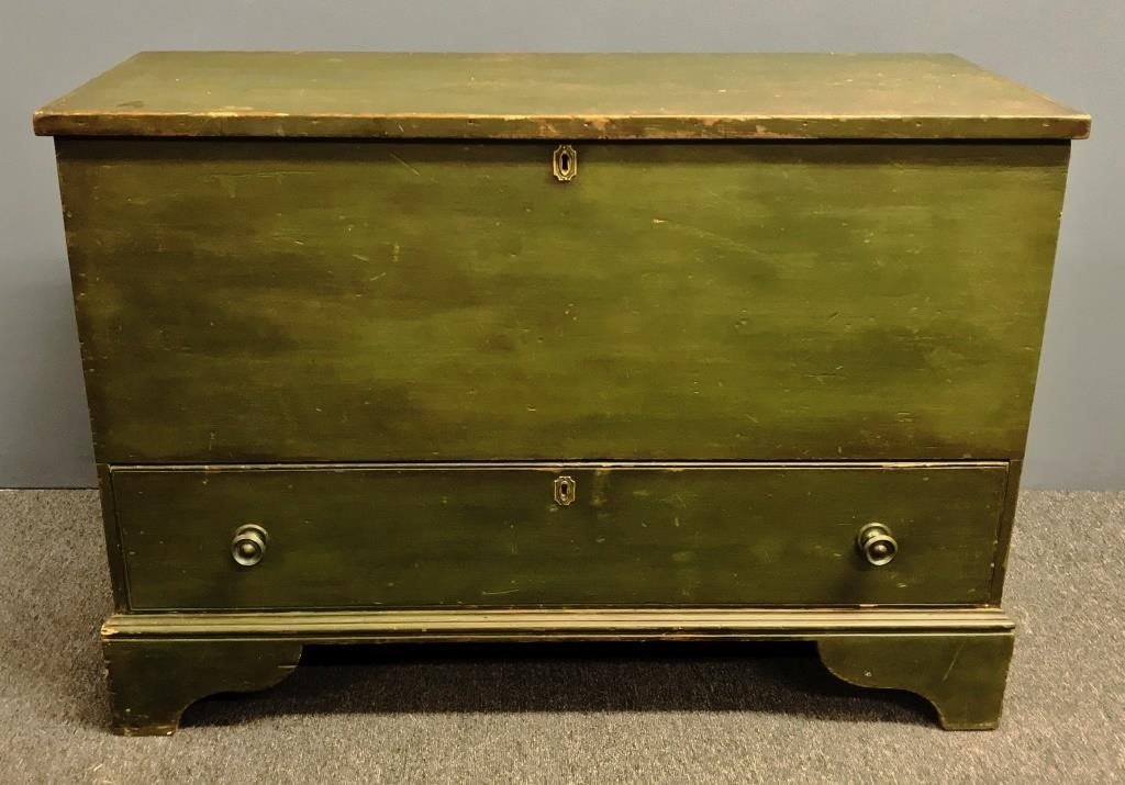 Green painted New England blanket