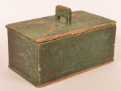 GREEN PAINTED SOFTWOOD DOVETAI