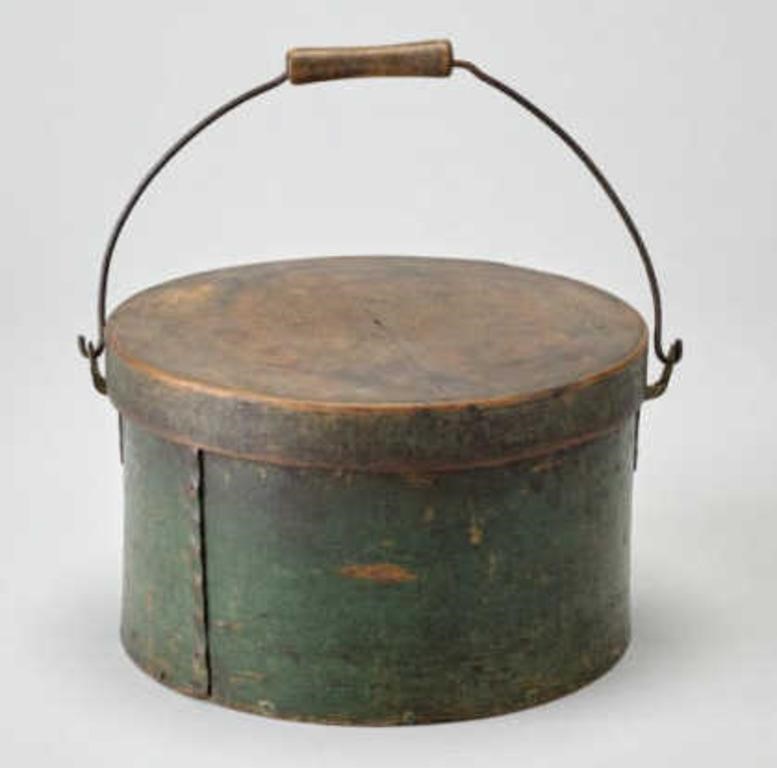 GREEN PANTRY BOXA large 19th