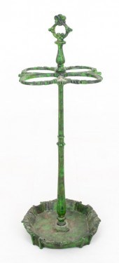 GREEN PATINATED CAST IRON UMBR