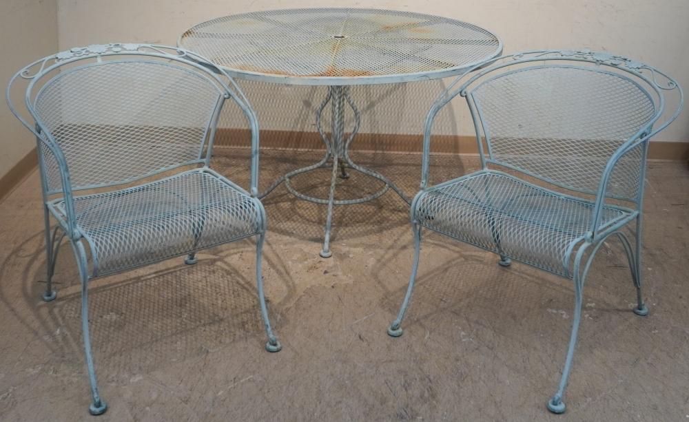 GREEN PATINATED METAL ROUND