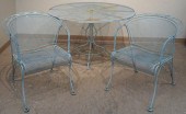 GREEN PATINATED METAL ROUND GA