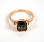 GREEN SAPPHIRE, YELLOW DIAMOND