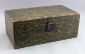 GREEN SPONGE-PAINTED STORAGE B