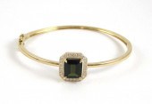 GREEN TOURMALINE AND DIAMOND B