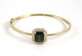 GREEN TOURMALINE AND DIAMOND B