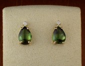 GREEN TOURMALINE AND DIAMOND E