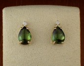 GREEN TOURMALINE AND DIAMOND E