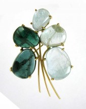 GREEN TOURMALINE AND FOURTEEN