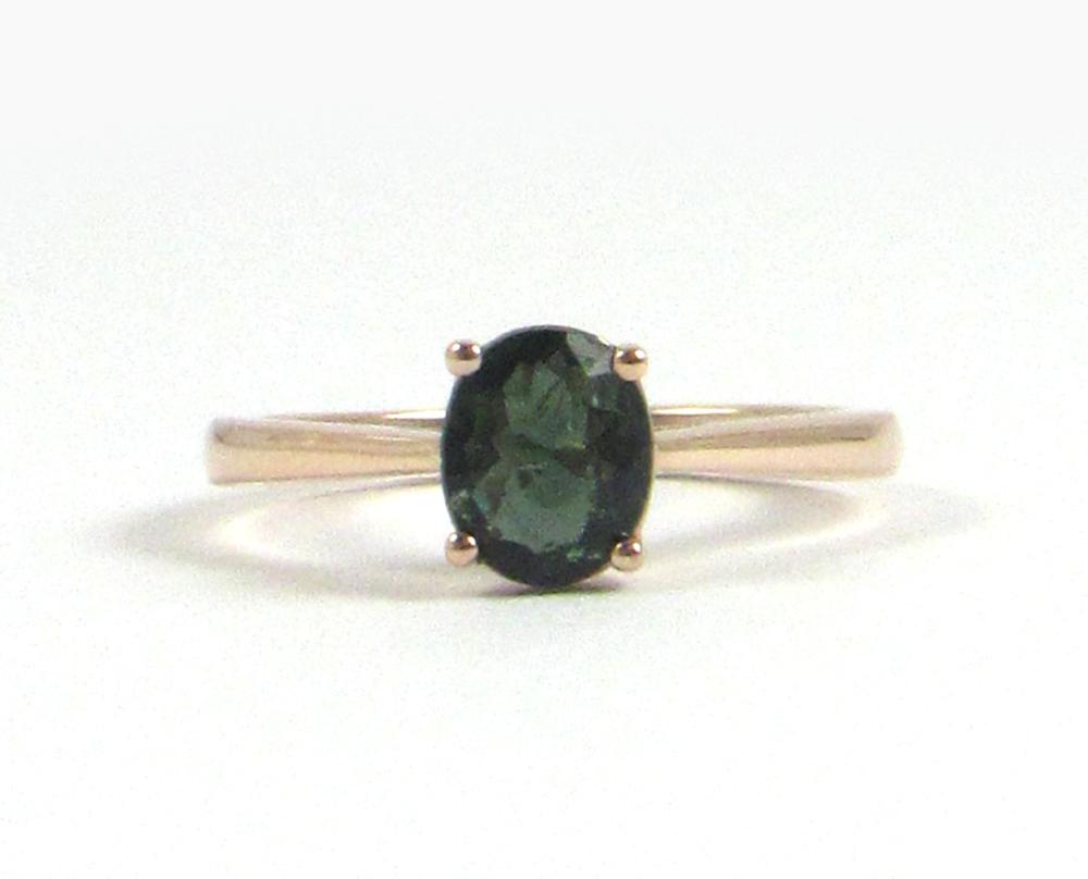 GREEN TOURMALINE AND FOURTEEN KARAT
