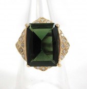 GREEN TOURMALINE AND FOURTEEN
