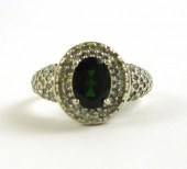 GREEN TOURMALINE, DIAMOND AND