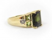 GREEN TOURMALINE, PERIDOT AND