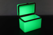 GREEN URANIUM OPALINE GLASS DR