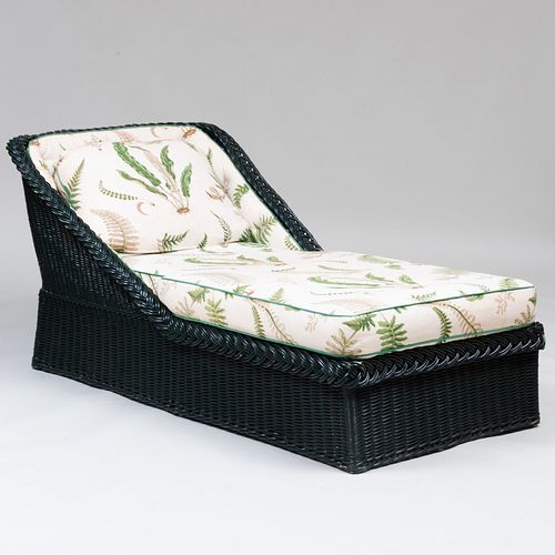 GREEN WICKER AND LINEN