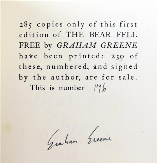 GREENE (G) THE BEAR FELL FREE