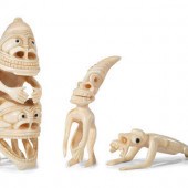 Greenlandic Inuit Carved Tupil