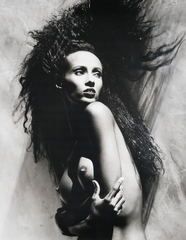 GREG GORMAN, IMAN NUDE PORTRAIT,