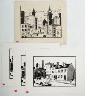 GREG KNAPP. FIVE UNFRAMED SCRE