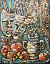 GREG RIDLEY O/C, STILL LIFE WI