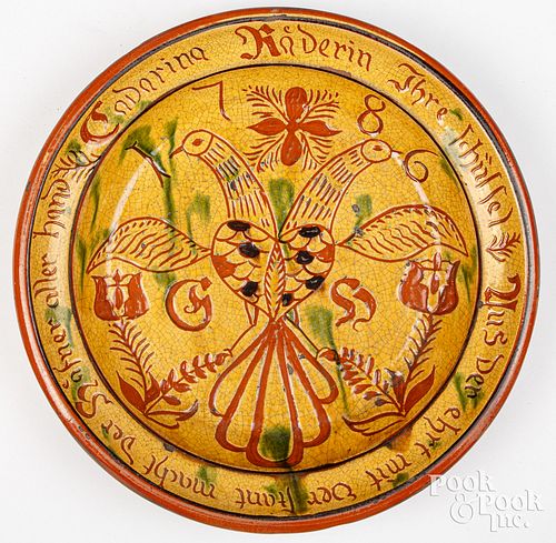 GREG SCHOONER SGRAFFITO DECORATED