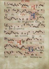 GREGORIAN CHANT SHEET MUSIC PA