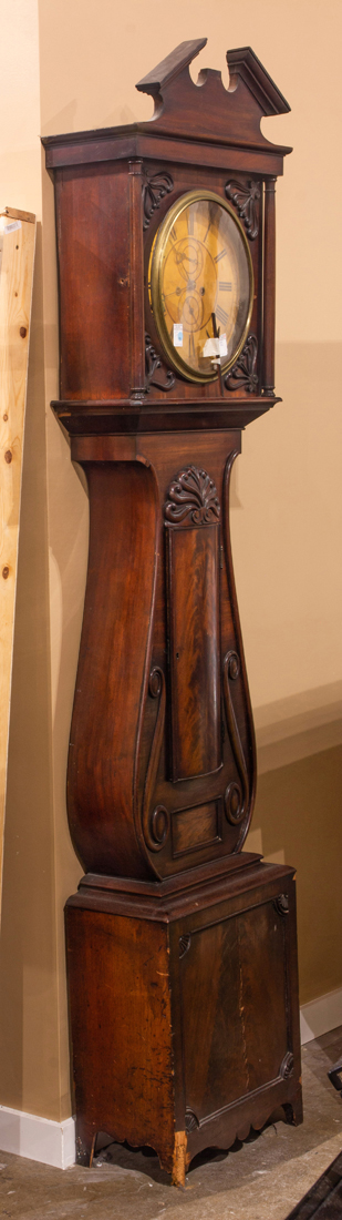 GREIG MAHOGANY LONGCASE CLOCK