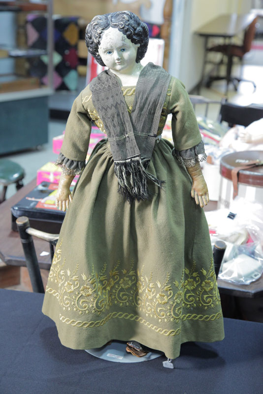 GREINER PAPIER MACHE DOLL.