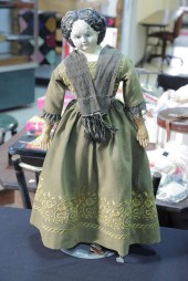 GREINER PAPIER MACHE DOLL. Gre