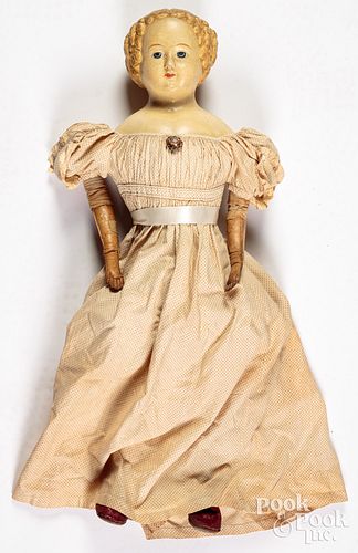 GREINER TYPE COMPOSITION DOLL, 19TH