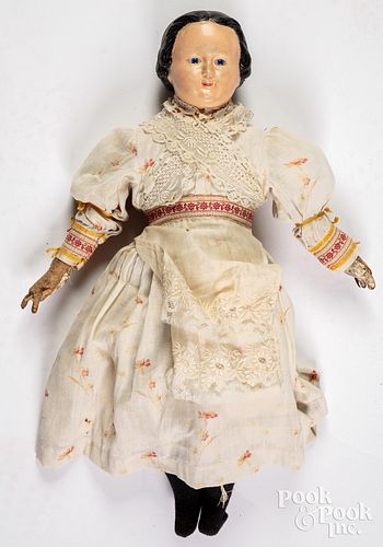 GREINER TYPE COMPOSITION DOLL, 19TH