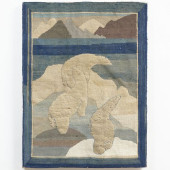 GRENFELL HOOKED RUG WITH POLAR