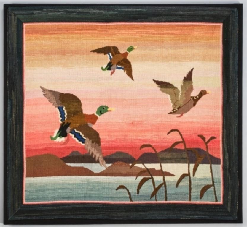 GRENFELL HOOKED RUG'Summer' Ducks