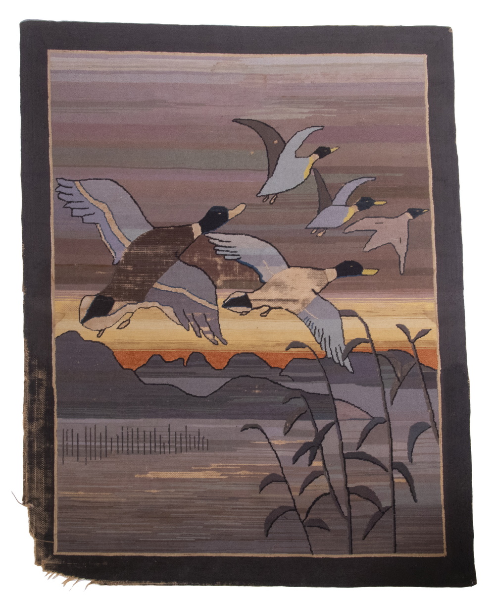 GRENFELL LABRADOR RUG OF DUCKS Five