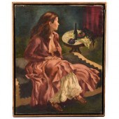 GRETA MATSON (1915 - ) OIL ON