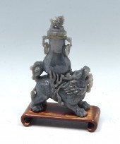 GREY HARDSTONE CHI-LIN/FOO DOG