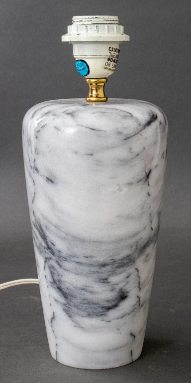 GREY MARBLE TABLE LAMP Grey
