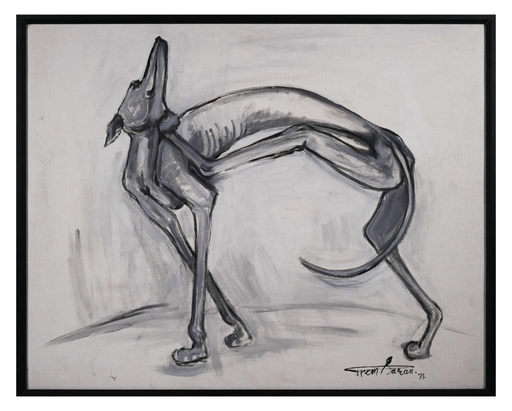GREYHOUND, O/C, ILLEGIBLE,