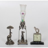 Greyhound Shelf Clock Bud Vase