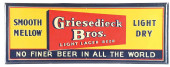 GRIESEDIECK BROTHERS BEER TIN
