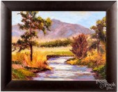 GRIFF JONES, OIL ON CANVAS LAN