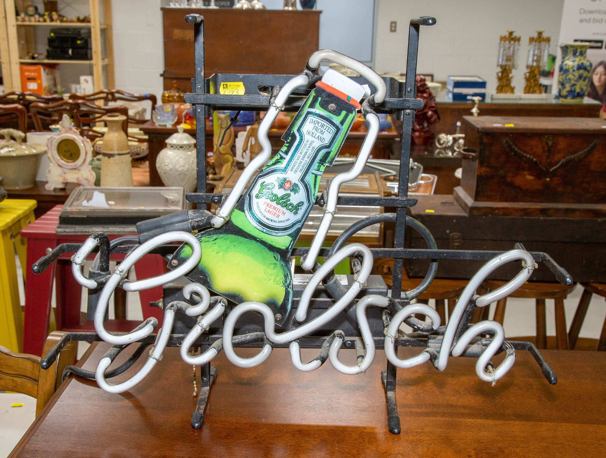 GROLSCH BEER NEON SIGN .